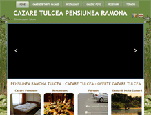 Tablet Screenshot of pensiunea-ramona-tulcea.ro